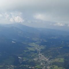 Flugwegposition um 15:00:53: Aufgenommen in der Nähe von Halltal, Österreich in 2065 Meter